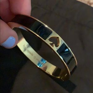 Kate spade black and gold bracelet